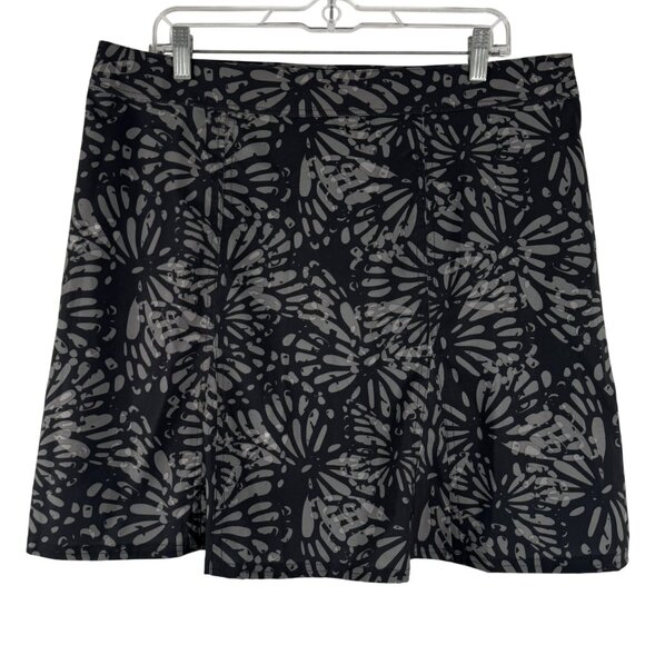 Ripskirt Hawaii Wrap Skirt Cover Up XL Shibori Butterfly Charcoal NWT SW-2079 - Picture 4 of 10